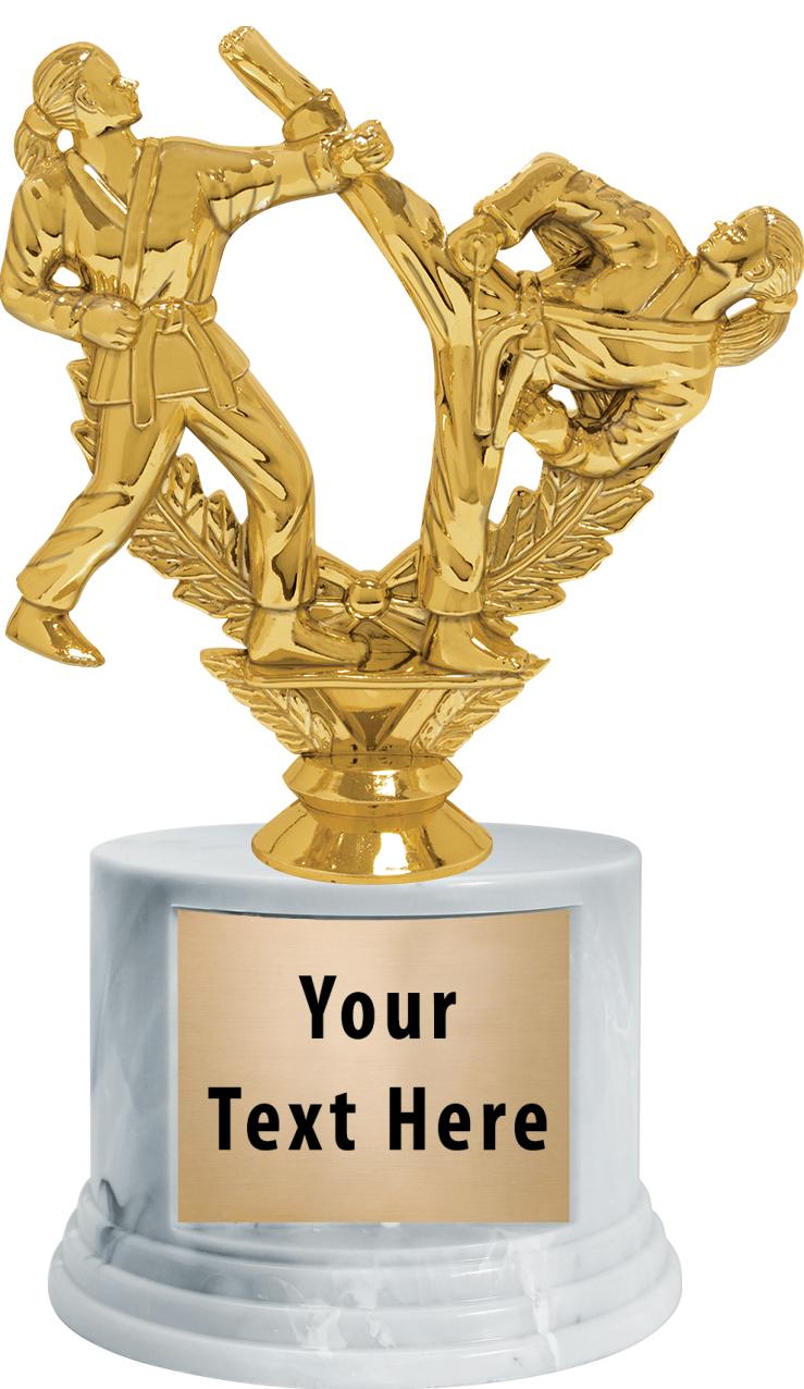 7"TRPHY ROUND MARBLE FINISH BS