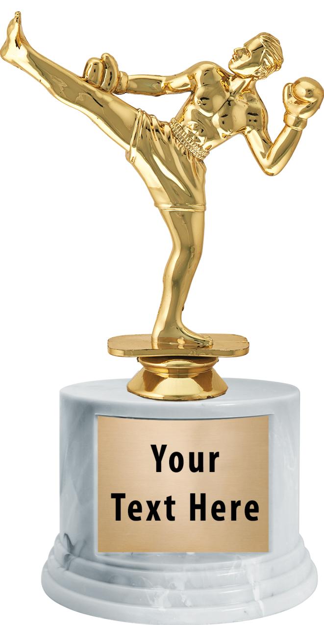 7"TRPHY ROUND MARBLE FINISH BS