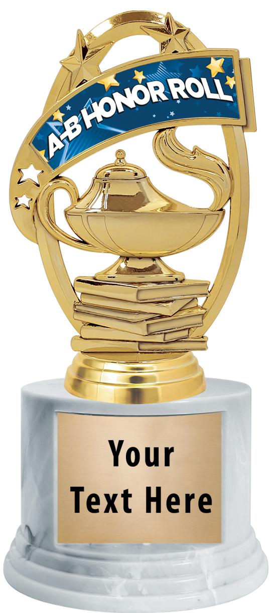 7"TRPHY ROUND MARBLE FINISH BS