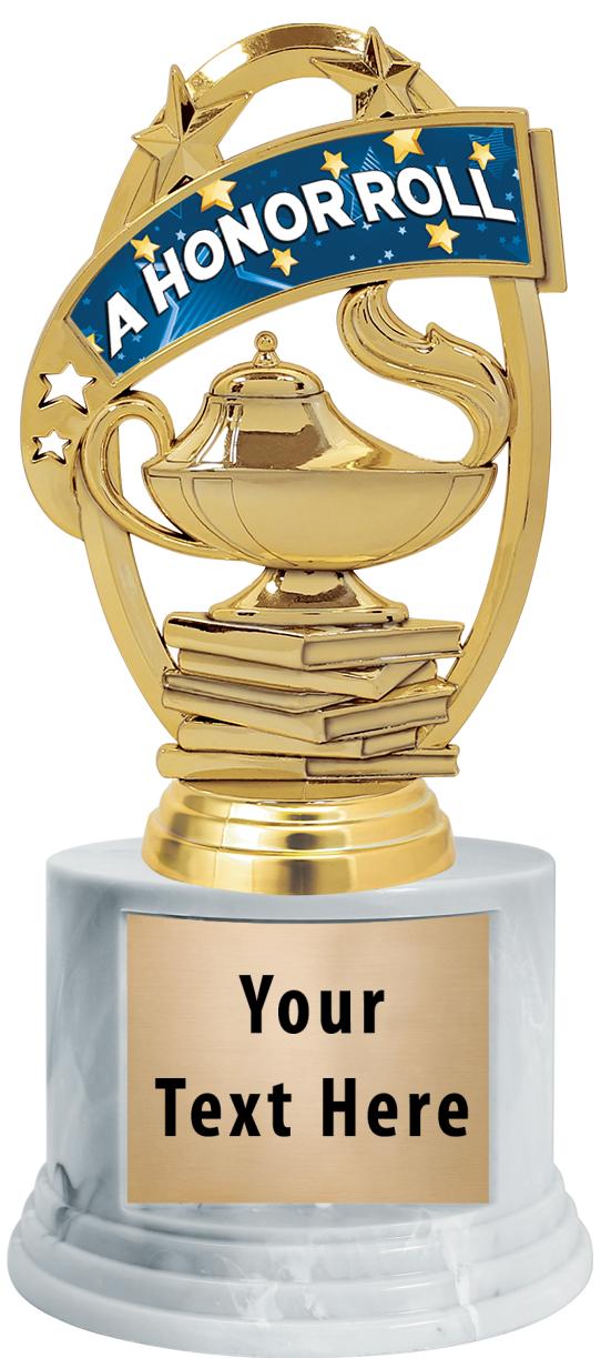 7"TRPHY ROUND MARBLE FINISH BS