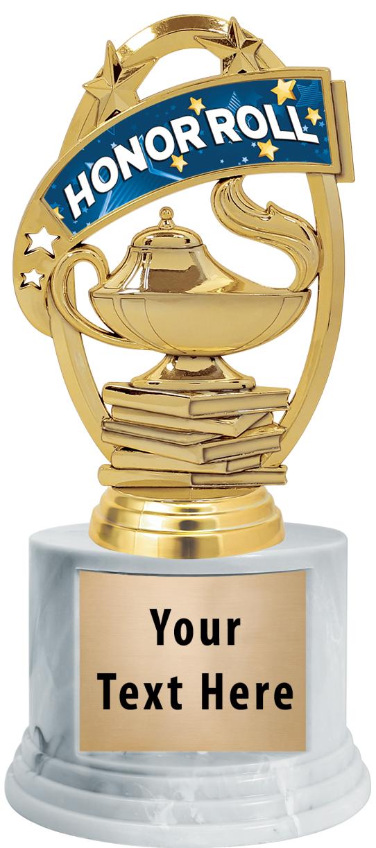 7"TRPHY ROUND MARBLE FINISH BS