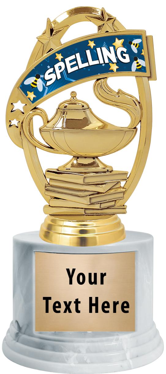 7"TRPHY ROUND MARBLE FINISH BS