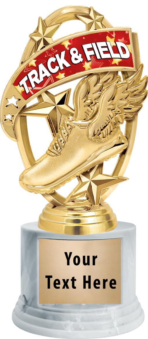 7"TRPHY ROUND MARBLE FINISH BS