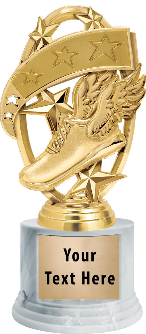 7"TRPHY ROUND MARBLE FINISH BS