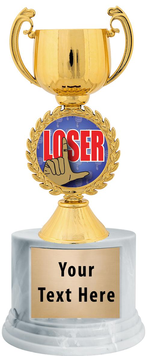 7"TRPHY ROUND MARBLE FINISH BS