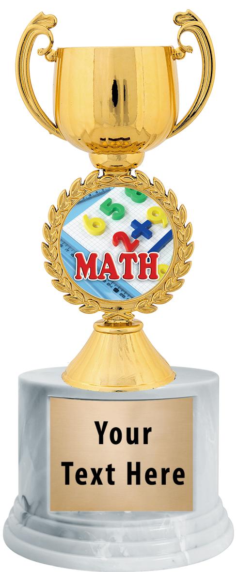 7"TRPHY ROUND MARBLE FINISH BS