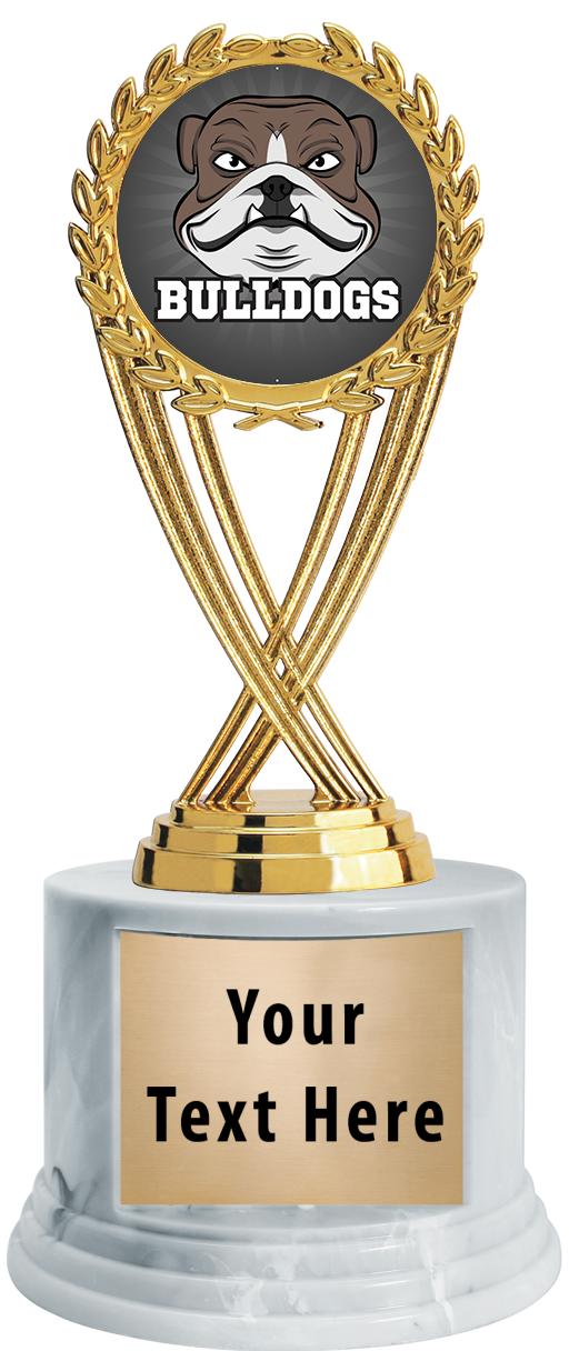 7"TRPHY ROUND MARBLE FINISH BS