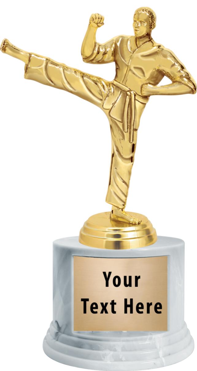 7"TRPHY ROUND MARBLE FINISH BS