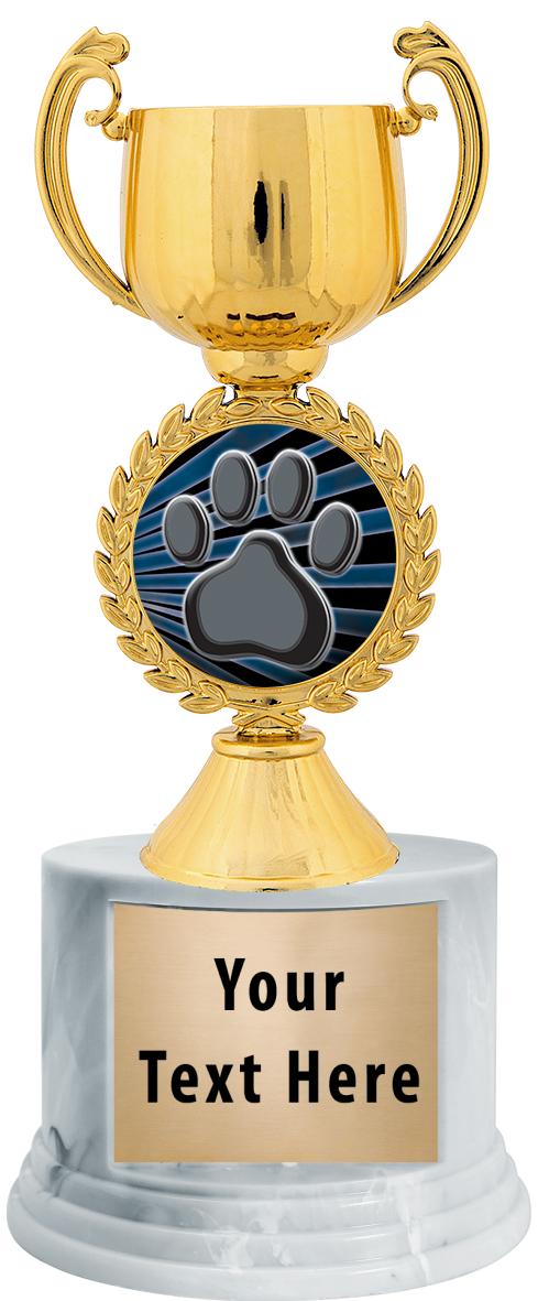 7"TRPHY ROUND MARBLE FINISH BS