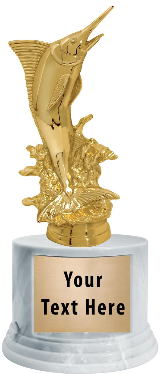 7"TRPHY ROUND MARBLE FINISH BS