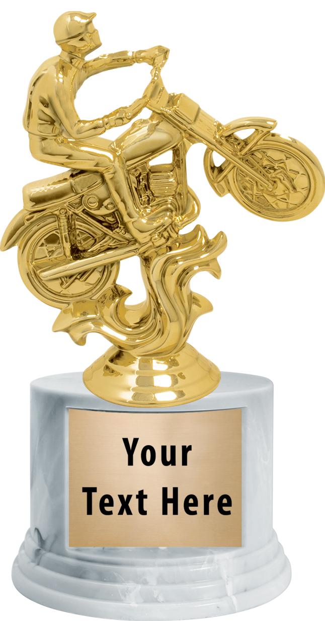 7"TRPHY ROUND MARBLE FINISH BS