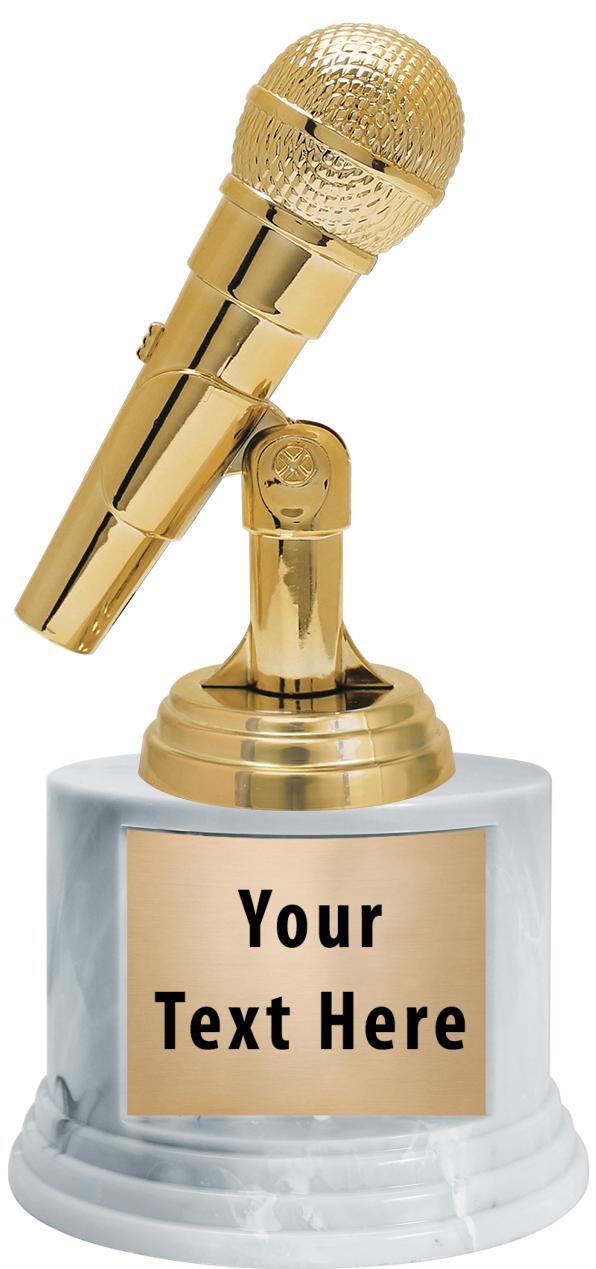 7"TRPHY ROUND MARBLE FINISH BS