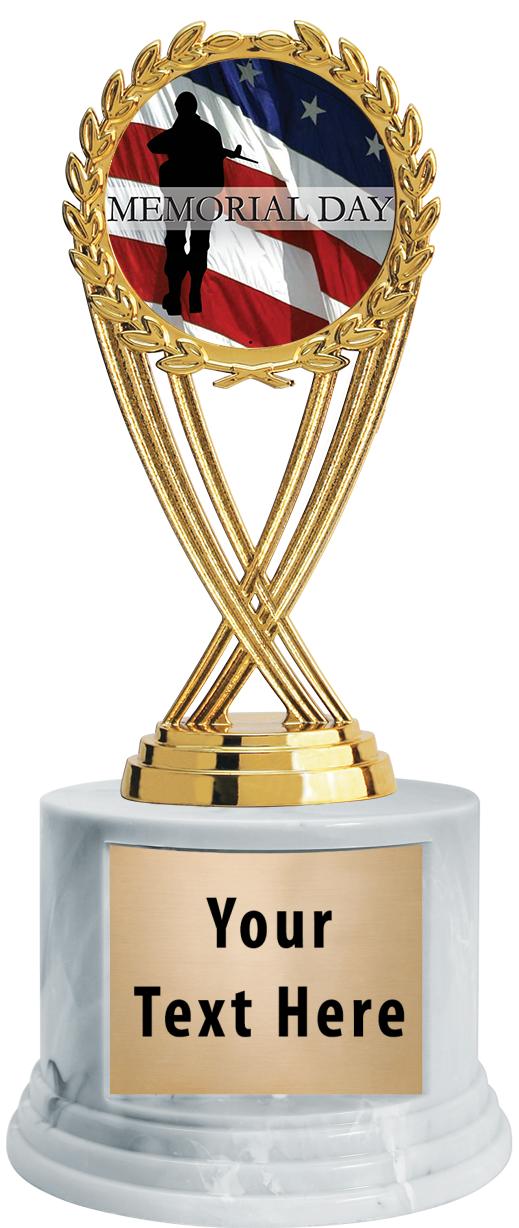 7"TRPHY ROUND MARBLE FINISH BS