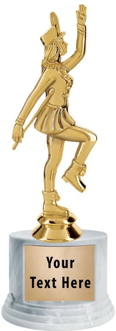 7"TRPHY ROUND MARBLE FINISH BS