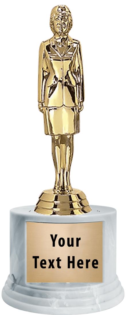 7"TRPHY ROUND MARBLE FINISH BS