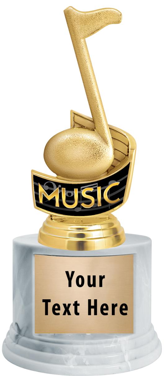 7"TRPHY ROUND MARBLE FINISH BS