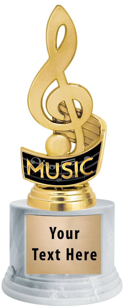 7"TRPHY ROUND MARBLE FINISH BS