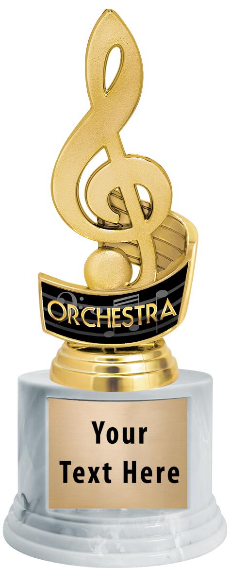 7"TRPHY ROUND MARBLE FINISH BS