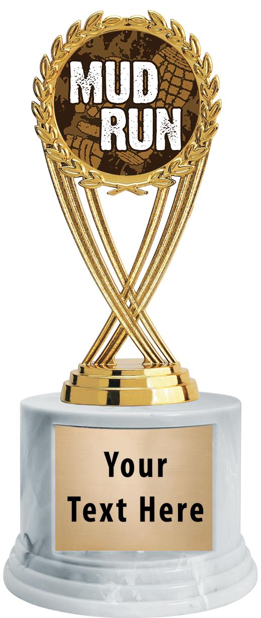 7"TRPHY ROUND MARBLE FINISH BS