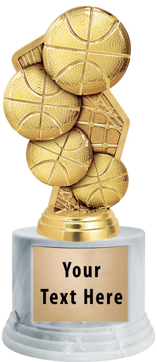 7"TRPHY ROUND MARBLE FINISH BS