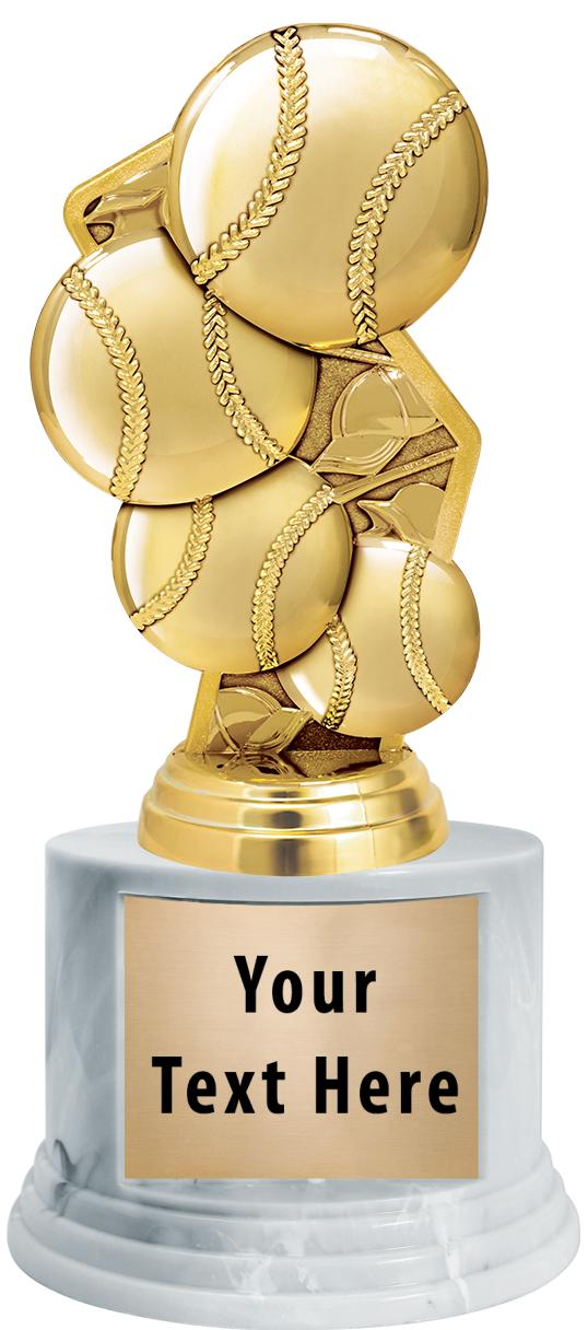 7"TRPHY ROUND MARBLE FINISH BS