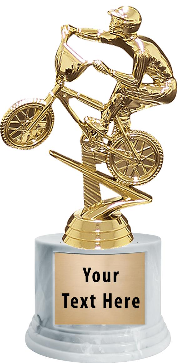 7"TRPHY ROUND MARBLE FINISH BS