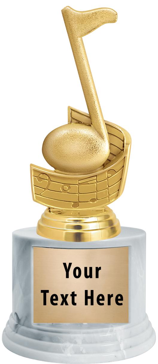 7"TRPHY ROUND MARBLE FINISH BS