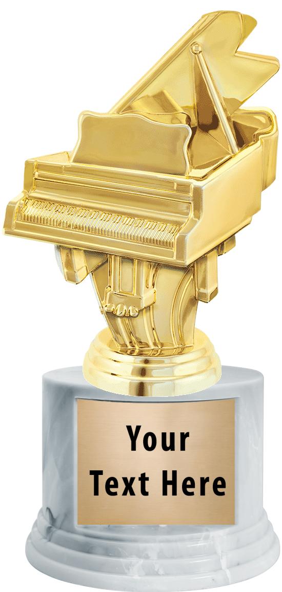 7"TRPHY ROUND MARBLE FINISH BS