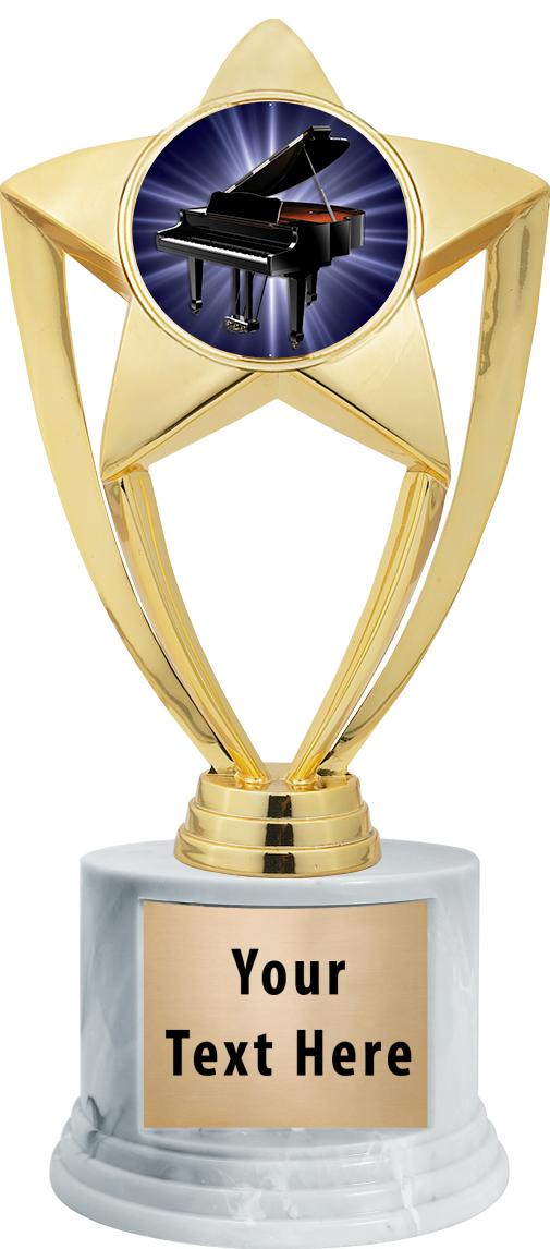 7"TRPHY ROUND MARBLE FINISH BS