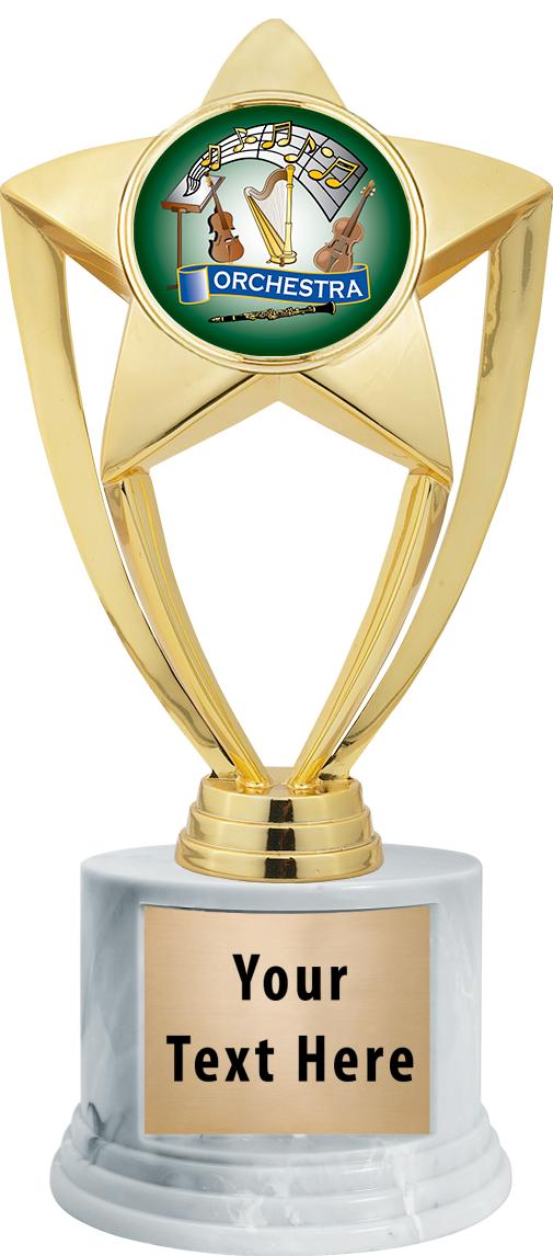 7"TRPHY ROUND MARBLE FINISH BS