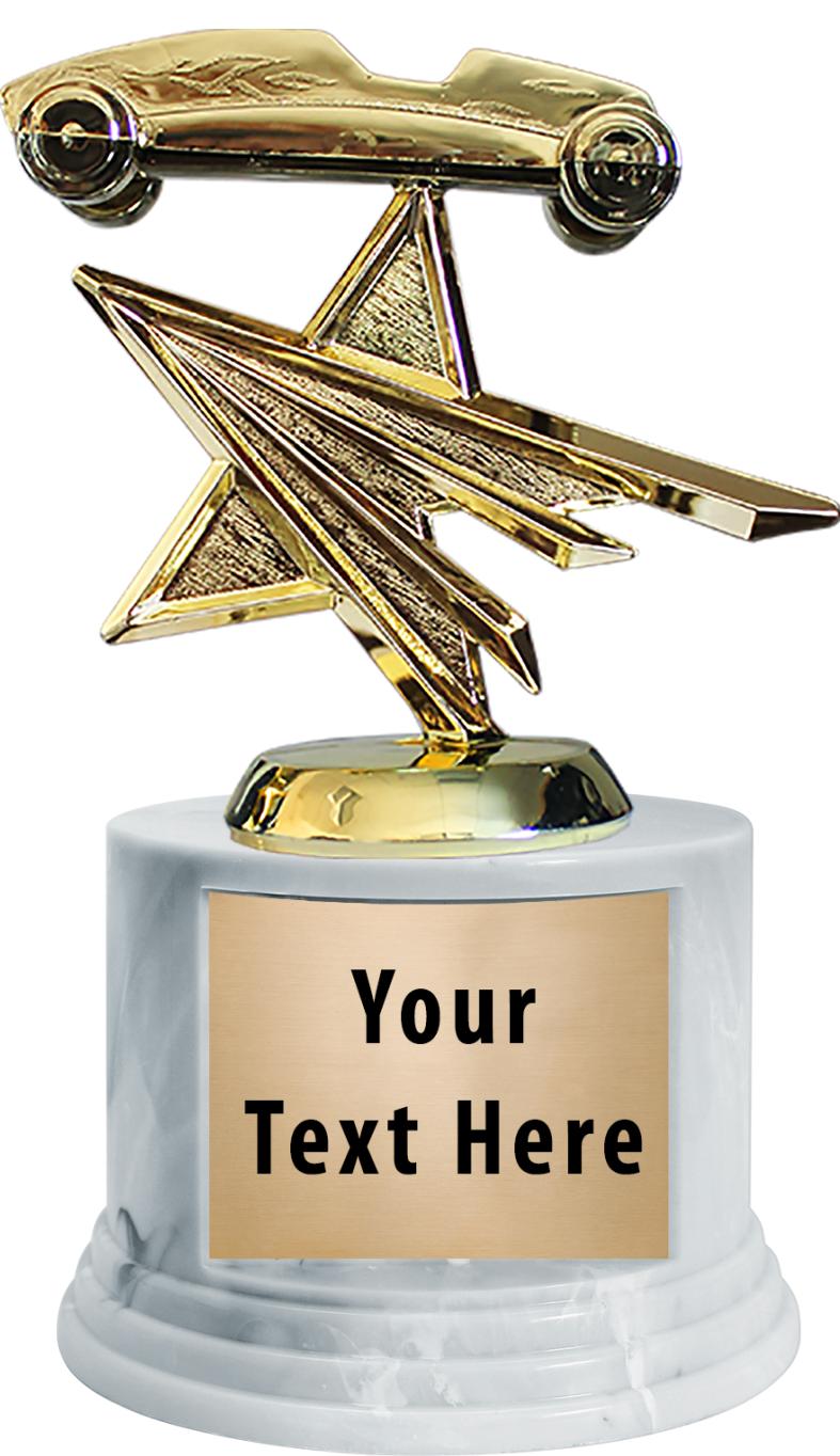 7"TRPHY ROUND MARBLE FINISH BS