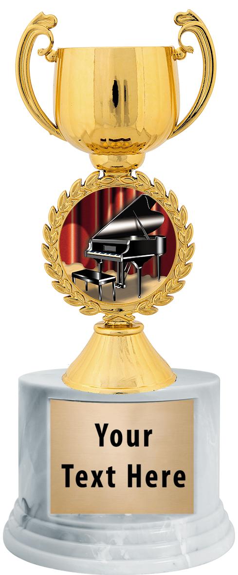 7"TRPHY ROUND MARBLE FINISH BS