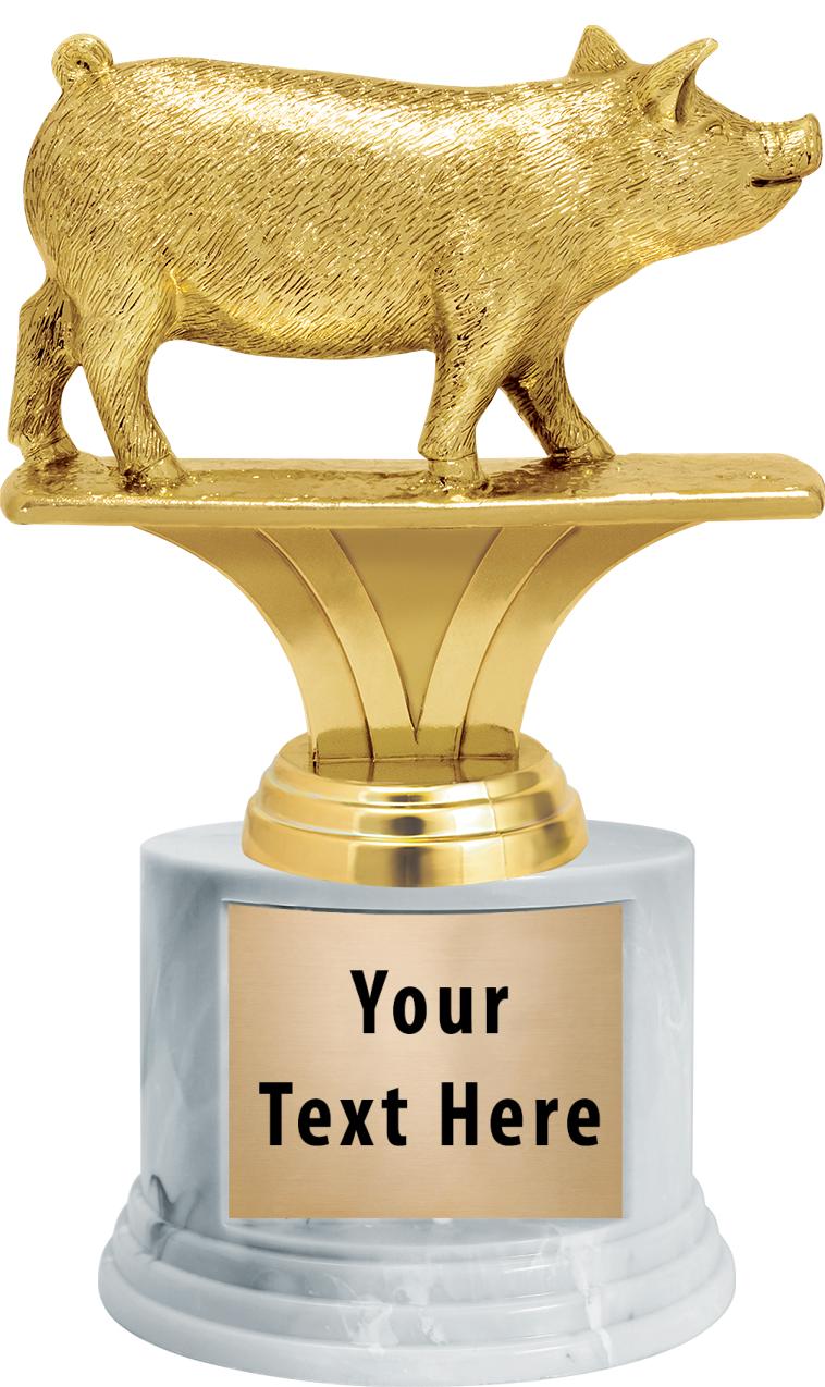 7"TRPHY ROUND MARBLE FINISH BS