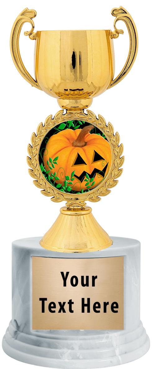 7"TRPHY ROUND MARBLE FINISH BS