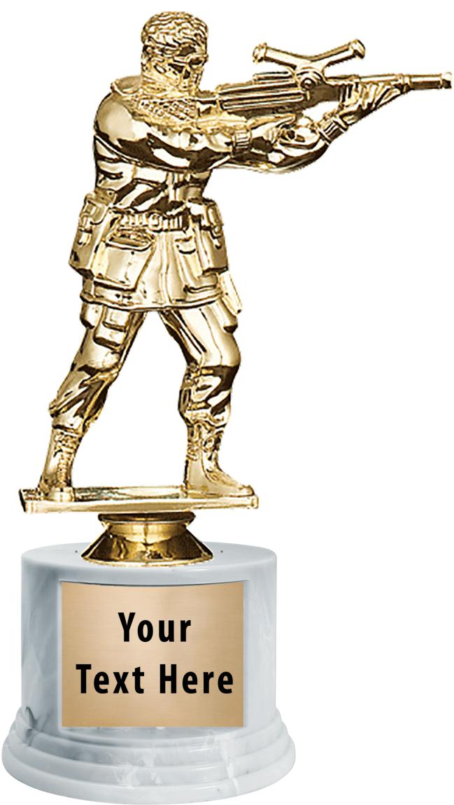 7"TRPHY ROUND MARBLE FINISH BS