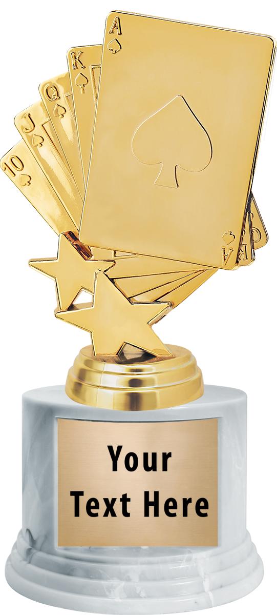 7"TRPHY ROUND MARBLE FINISH BS