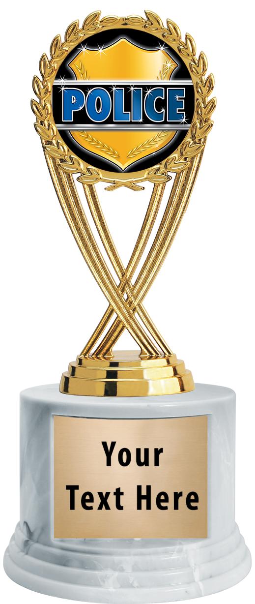 7"TRPHY ROUND MARBLE FINISH BS