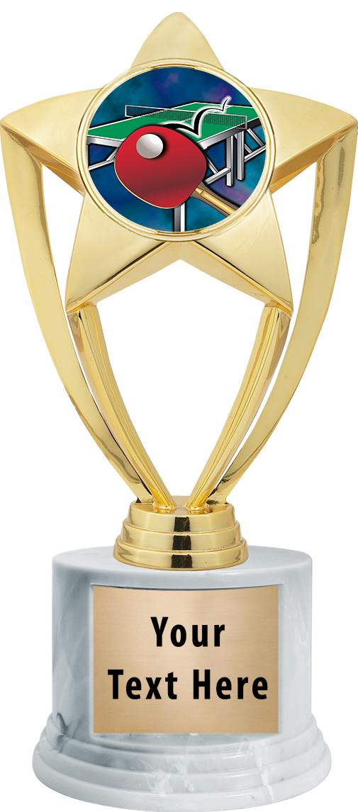 7"TRPHY ROUND MARBLE FINISH BS