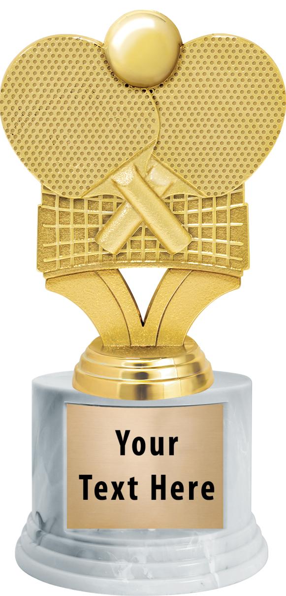 7"TRPHY ROUND MARBLE FINISH BS