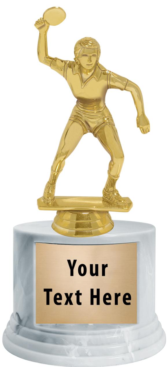 7"TRPHY ROUND MARBLE FINISH BS