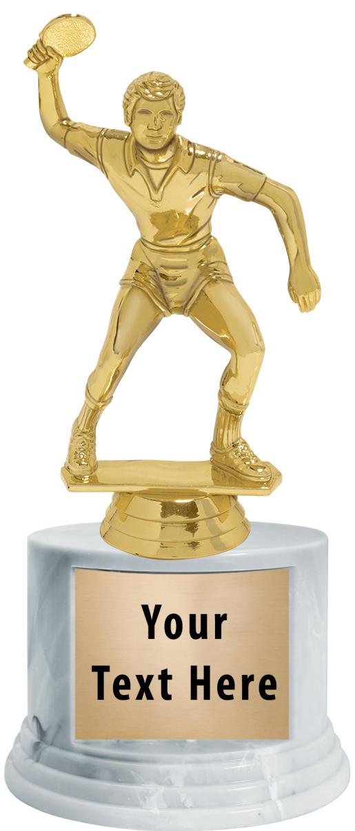 7"TRPHY ROUND MARBLE FINISH BS