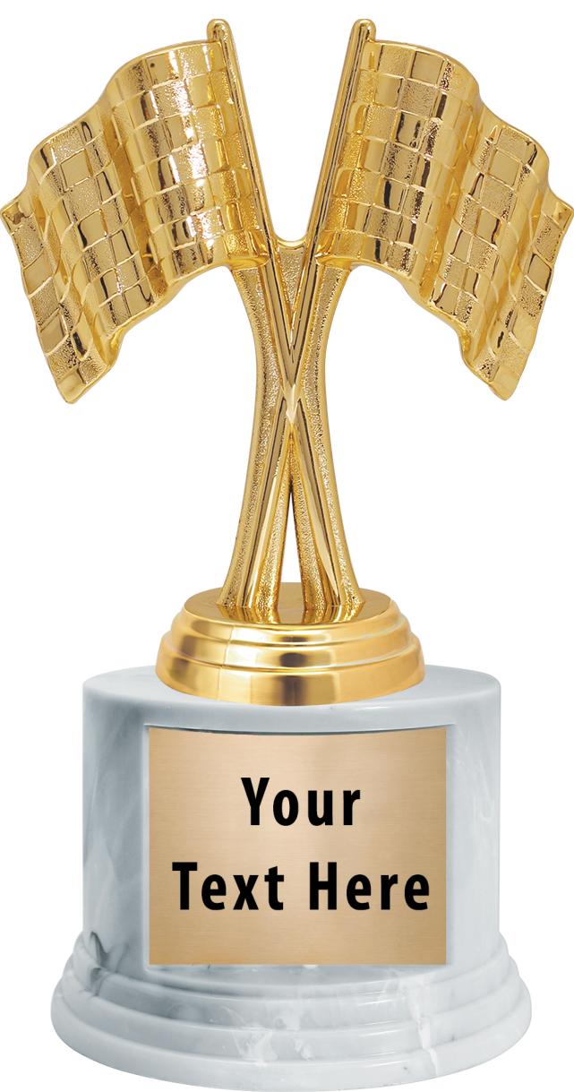 7"TRPHY ROUND MARBLE FINISH BS