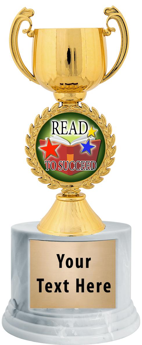 7"TRPHY ROUND MARBLE FINISH BS