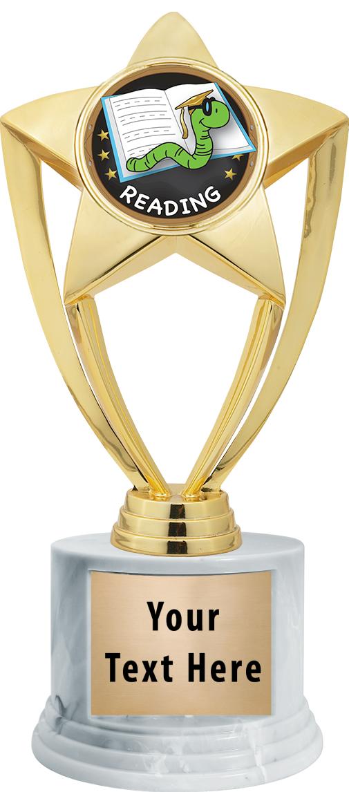 7"TRPHY ROUND MARBLE FINISH BS