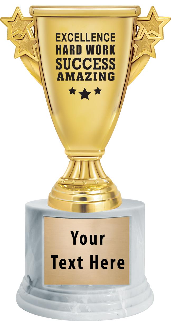 7"TRPHY ROUND MARBLE FINISH BS