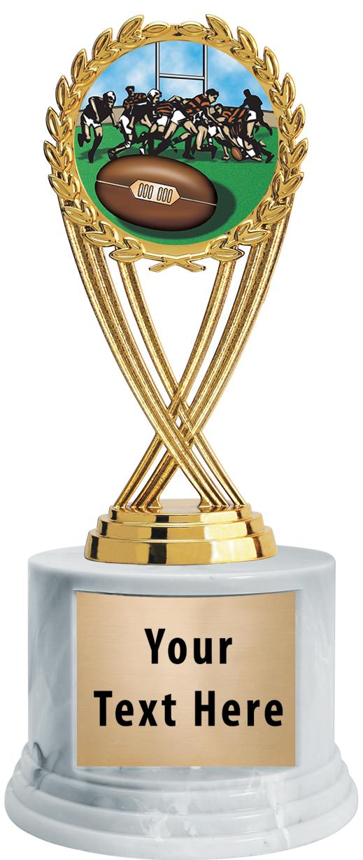 7"TRPHY ROUND MARBLE FINISH BS