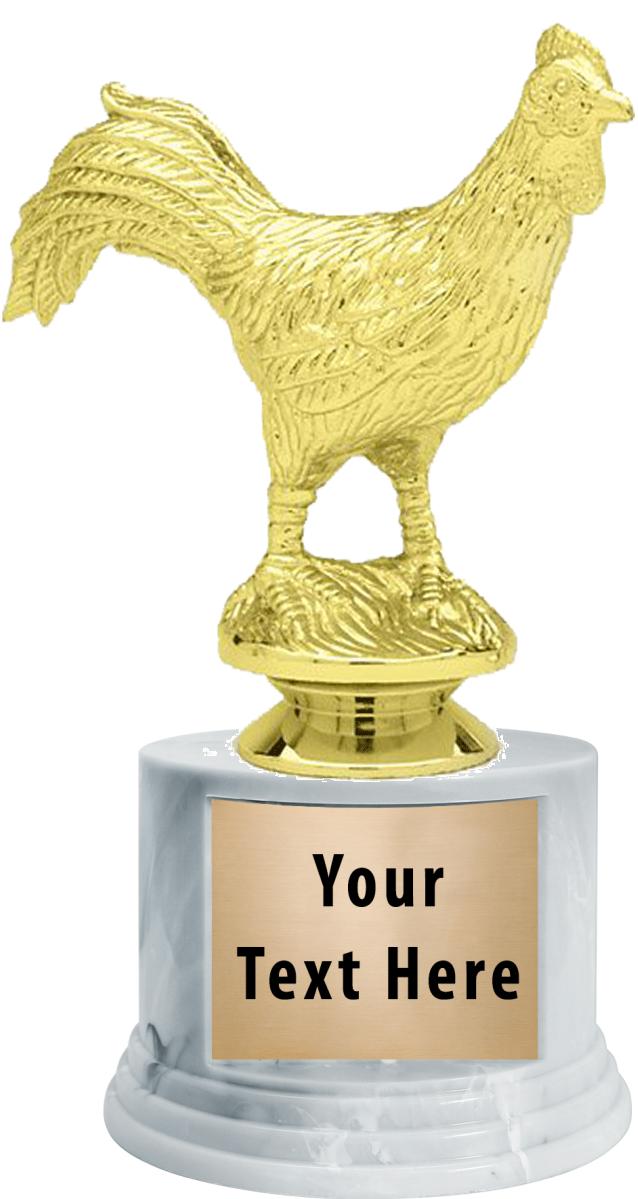 7"TRPHY ROUND MARBLE FINISH BS