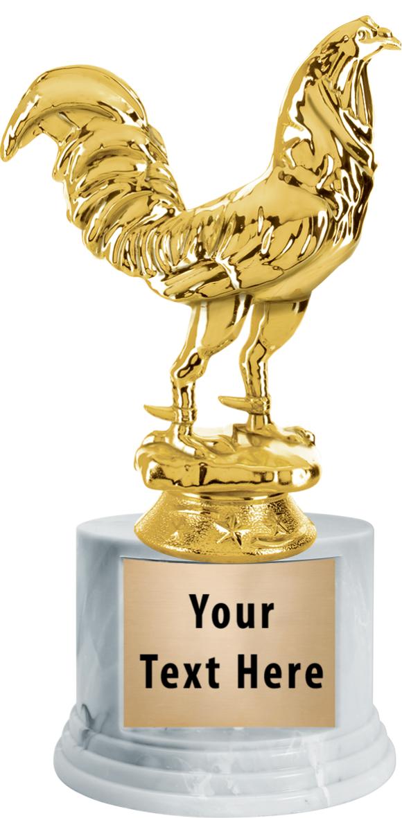 7"TRPHY ROUND MARBLE FINISH BS