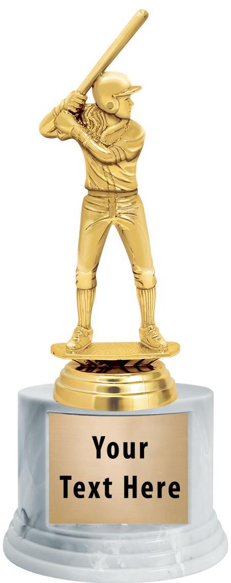 7"TRPHY ROUND MARBLE FINISH BS