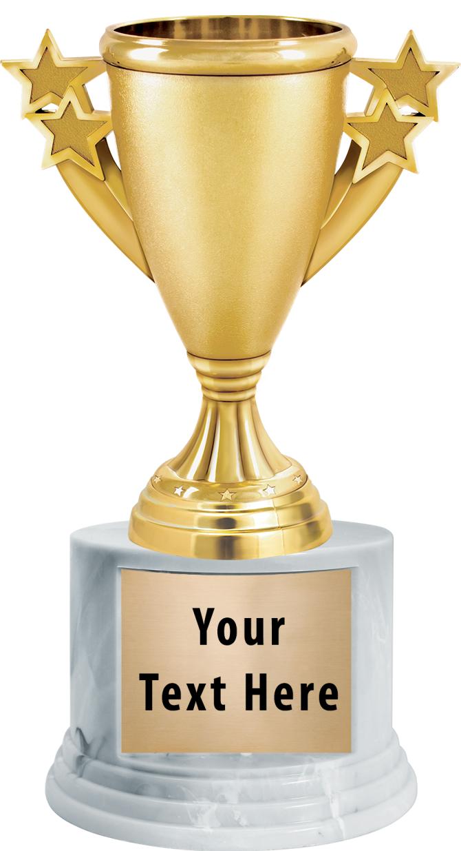 7"TRPHY ROUND MARBLE FINISH BS